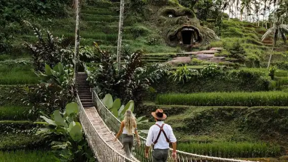 峇里島神廟逃亡德格拉朗梯田+聖泉寺+烏布Alas梯田一日遊