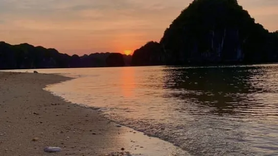 TỪ CAT BA: Tour chèo thuyền kayak ngắm sinh vật phù du phát quang khi hoàng hôn buông xuống