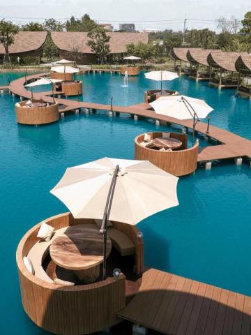 กรุงเทพฯ Bubble in the forest ร้านอาหารและคาเฟ่ริมน้ำสุดฮิต Bubble in the forest บริการจองที่นั่งแทน