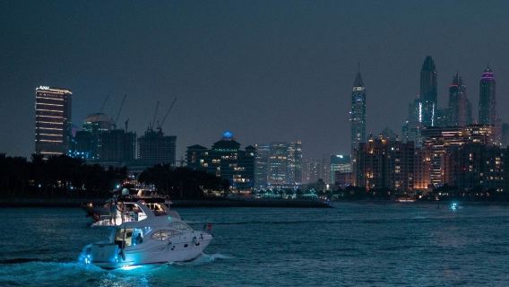 Dubai Marina: Night Yacht Party with Canapes & Soft Drinks