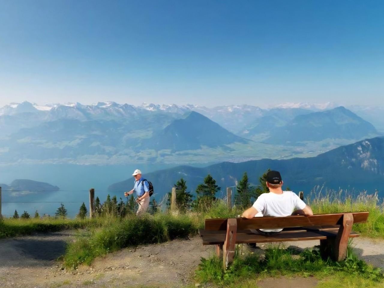 Tour guidato al Rigi con partenza da Zurigo [Escursione a piedi con guida in inglese]