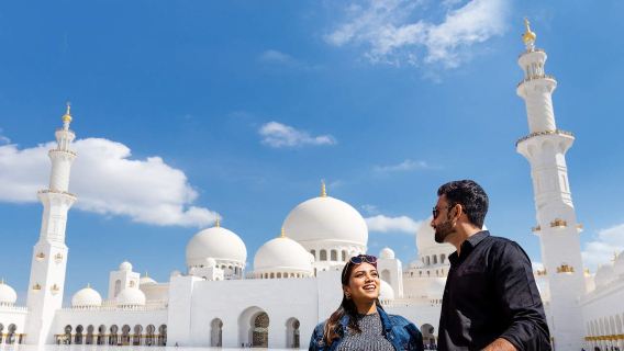 perjalanan satu hari Kelompok Kecil Abu Dhabi + Masjid Agung Sheikh Zayed + Museum Louvre + Desa Budaya