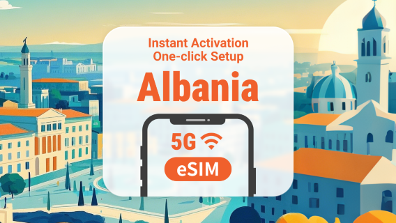 Albania 5G eSIM | Supports ChatGPT & TikTok | 1–30 Days | Instant QR