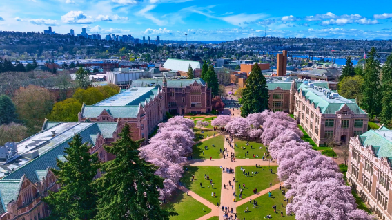 University of Washington + Bruce Lee and Brandon Lee grave sites + Kerry Park + The gum wall at unexpected productions improv + Ferris wheel (World cup city tour)