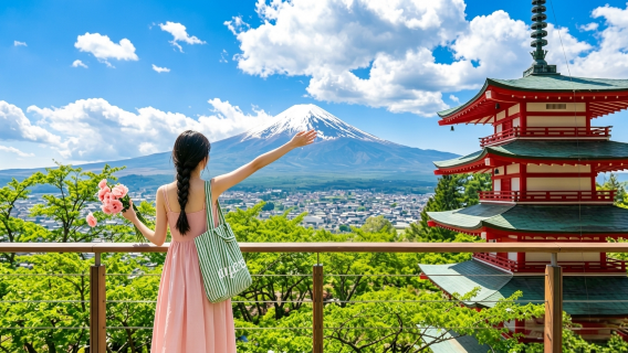 Lawatan Sehari Terhad Musim Gunung Fuji - Tasik Kawaguchi, Tasik Yamanaka, Lawson, Toko Jam Higashikawa