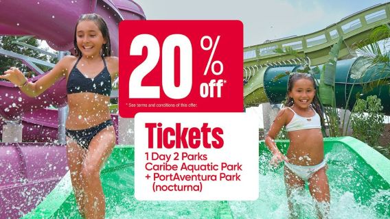 Caribe Aquatic Park & PortAventura: 1-Day Day & Night Ticket