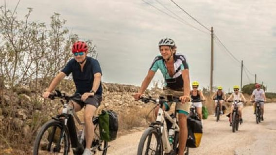 Lecce: E-Bike Tour to Gallipoli, Farm taste,Swim & Taxi Back