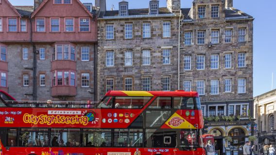 Edinburgh hop-on hop-off bus in the United Kingdom