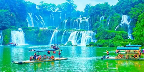 廣西明仕田園/峒那嶼灣/龍宮仙境+德天跨國瀑布景區【部分門票需自理】