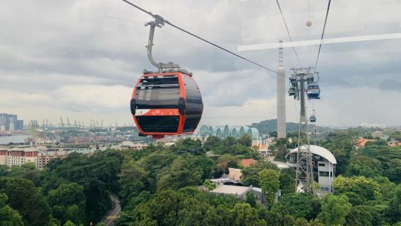Сингапурская канатная дорога на Сентозу туда и обратно, экскурсионная канатная дорога, маршруты Сентоза и Фабер.