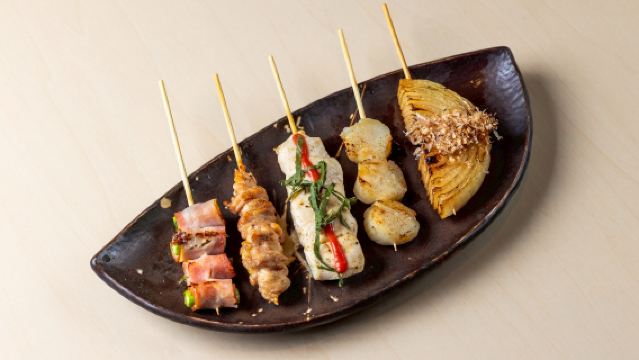 Yakitori, Arang Bakar, Daging Lembu Panggang + Minuman tanpa had - Izakaya Osaka Umeda