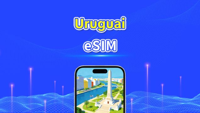 eSIM do Uruguai | 5G/4G | Pacote diário/de dados | Dados de alta velocidade | 24 horas | 1-30 dias | Código QR