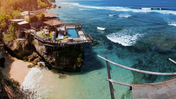 Uluwatu Temple Sunset Tour and Kecak Fire Dance: Suluban Beach & Padang-Padang Beach