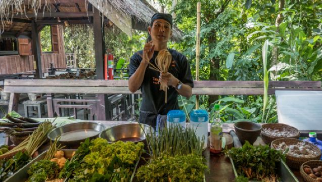 Clase de cocina de Laos con visita al mercado | Luang Prabang