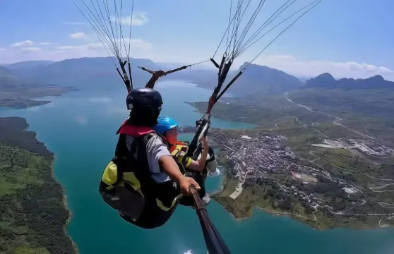 貴陽easy滑翔傘俱樂部東風湖店滑翔傘飛行體驗大小同價