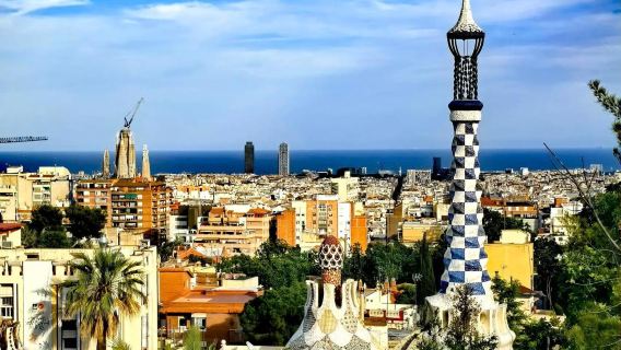 Park Güell in Barcelona, Spanien