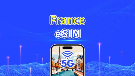 France eSIM | High-Speed ​​Data | 5G/4G | Daily/Data Package | 24-Hour | 1-30 Days | QR Code