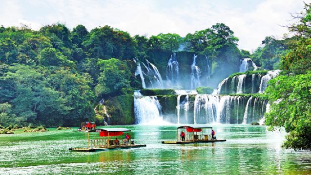 Nanning Departure: Detian Transnational Waterfall & Mingshi Rural Day Tour