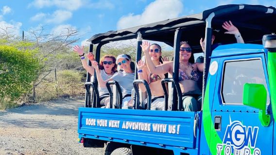 Aruba: Piscina naturale, grotte e avventura in jeep a Baby Beach