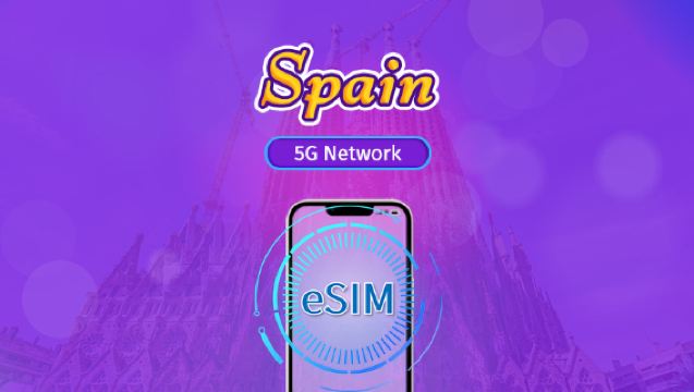 Spain | 5G/4G eSIM | Total Package | 24H Billing | 7-30 days | QR code