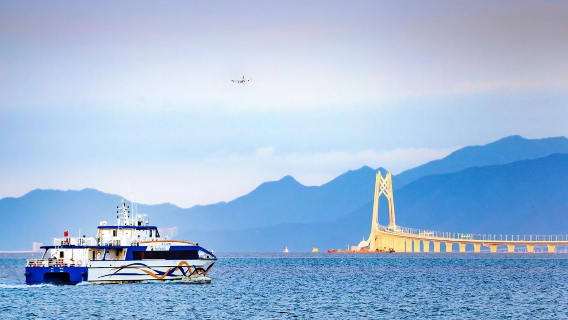 Pelayaran mengelilingi pulau Macau (Dermaga Pelancongan Wanzai Zhuhai) tiket pelayaran @Pelbagai penerbangan boleh dipilih
