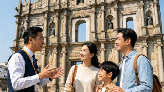 [Macau] Licensed guide with full accompaniment | One-stop service including itinerary planning, attraction guide, and food tour