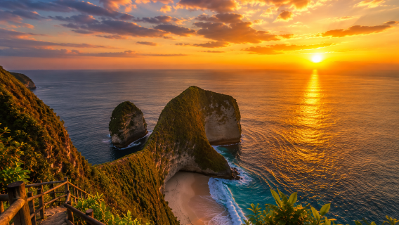 Nusa Penida Manta Ray Snorkelen & Zonsondergang bij Kelingking Beach