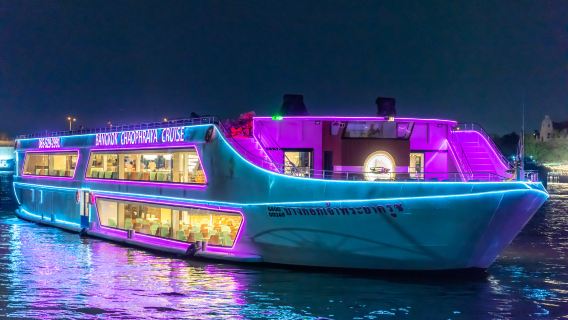 曼谷湄南星河號夜遊湄南河【新船 - Asiatique 河畔夜市碼頭】