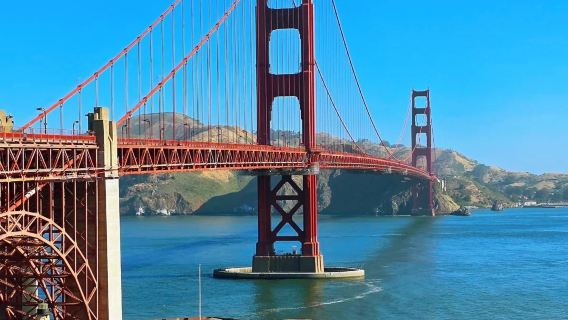 San Francisco Golden Gate Bridge + Fisherman's Wharf + Lombard Street + Civic Center + Twin Peaks 1-day tour