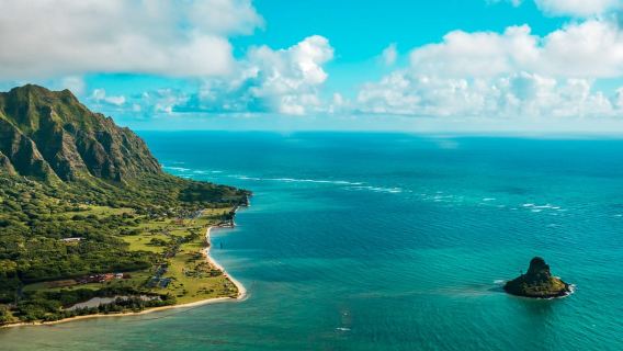 Dari Honolulu: Tur Helikopter 60 menit di Oahu dengan Pintu Terbuka/Terbuka