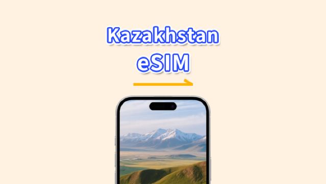 Kazakhstan eSIM | 4G | Pass journalier/Forfait données total | 1–30 jours | Facturation toutes les 24 heures | Code QR