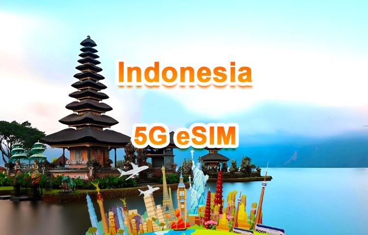 印尼 5G eSIM | 日用包/總量包 | 1-30天 | QR code