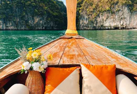 Krabi luxury longtail boat charter - Ko Hong / 4 islands, optional routes | Snorkeling and Instagram-worthy photo spots