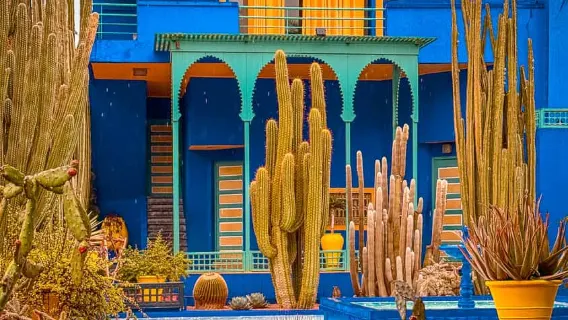 Excursión de un día a Marrakech: Torre Koutoubia, Palacio de la Bahía, Jardines Majorelle, Plaza Djemaa El Fna