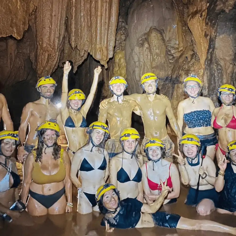 Paradise Cave & Dark Cave Adventure Tour | Zipline, Mud Bath