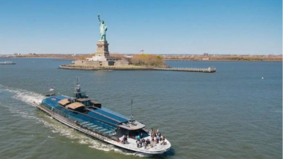 Statue of Liberty + New York Landmarks Cruise [1.5-Hour Panoramic Tour of NYC and Harbor]