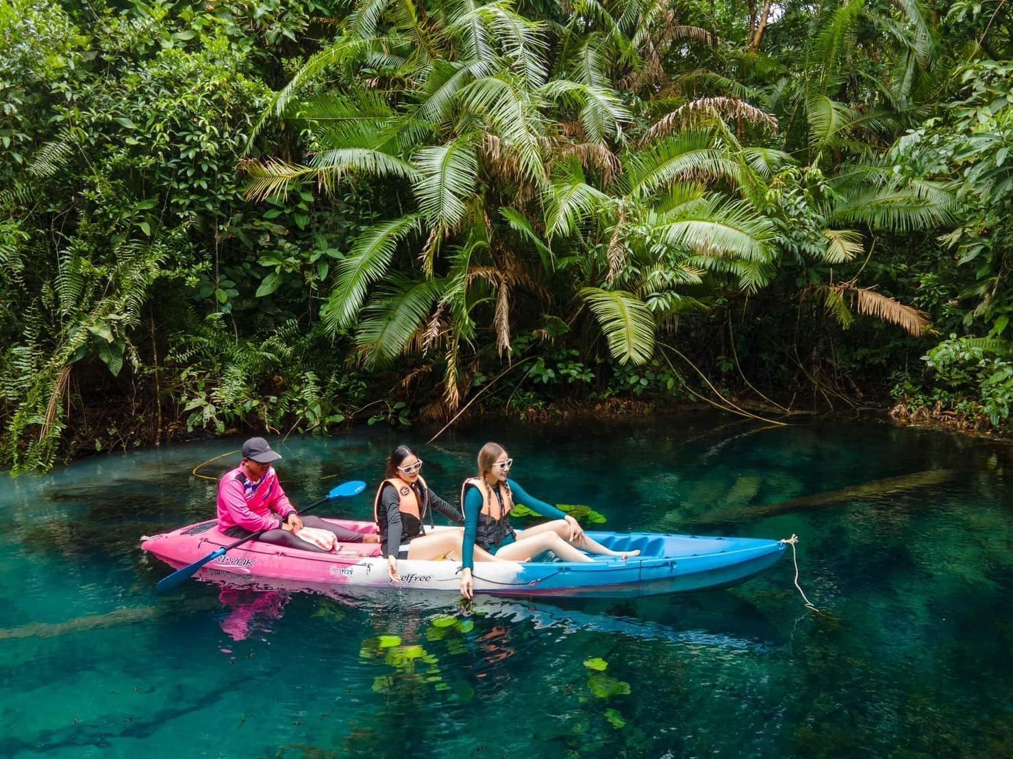 [Krabi] Esplorazione in kayak | Baia di Talang / Lago degli Specchi | Opzionale passeggiata in elefante / ATV / zipline | Trasferimento dall'hotel incluso
