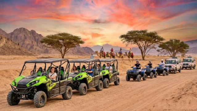Desert Safari on a Quad Bike and 4x4 Jeep with Dinner in Hurghada