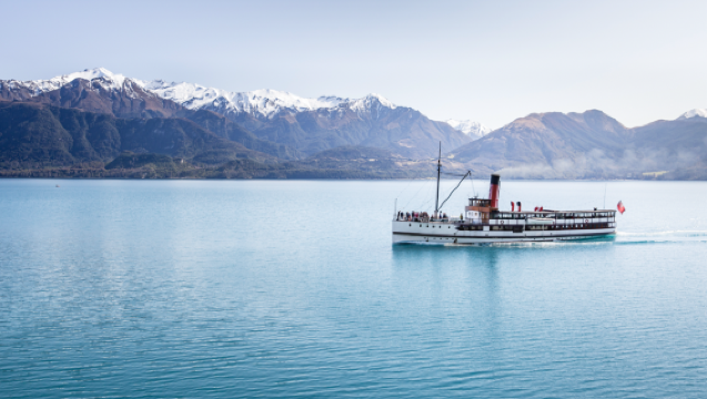 ประสบการณ์ฟาร์มบนที่สูงวอลเตอร์พีคและทัวร์ทะเลสาบควีนส์ทาวน์ นิวซีแลนด์ | สัมผัสประสบการณ์เรือกลไฟอายุ 100 ปี