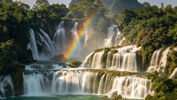 Chongzuo Detian Waterfall Scenic Area One day Tour (Including Ticket+Sightseeing Bus) | Additional Purchase and Visit to Mingshi Countryside Spot