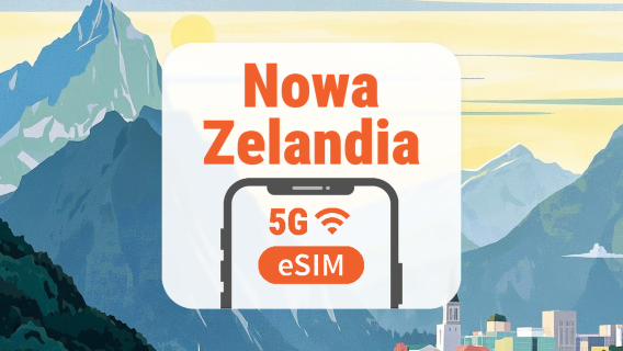 Nowa Zelandia 5G eSIM | Wszystkie AI & TikTok | 1–30 dni | Kod QR