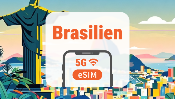 Brasilien 5G eSIM | Alle AI & TikTok | 1–30 dage | QR-kode