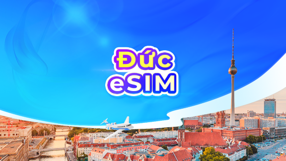 eSIM 5G tại Đức | Gói dữ liệu/ngày | 1-30 ngày | Tính phí 24 giờ | Mã QR
