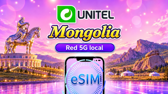 Mongolia Unitel 5G eSIM | Compatible con TikTok y ChatGPT | Incluye llamadas locales y SMS ilimitados | Paquete de datos de 3–30 días | Facturación por día natural | Código QR