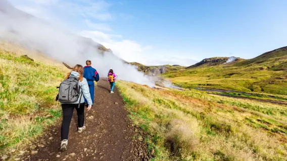 one-day tour to Lake Kleva and Hot Springs Valley from Reykjavik, Iceland