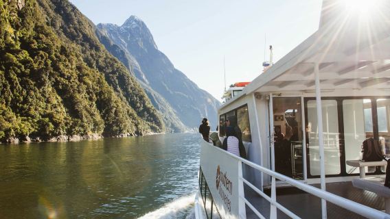 New Zealand Milford Sound / Piopiotahi + Milford Sound Scenic Cruises 1-day tour (round-trip flight)