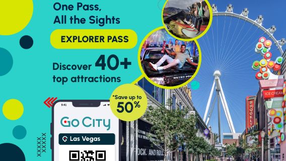 Go City ラスベガス自選パス【公式運営/40以上の人気観光スポット/ハイ・ローラー/ストラトスフィアを含む】|ラスベガス・エクスプローラーパス
