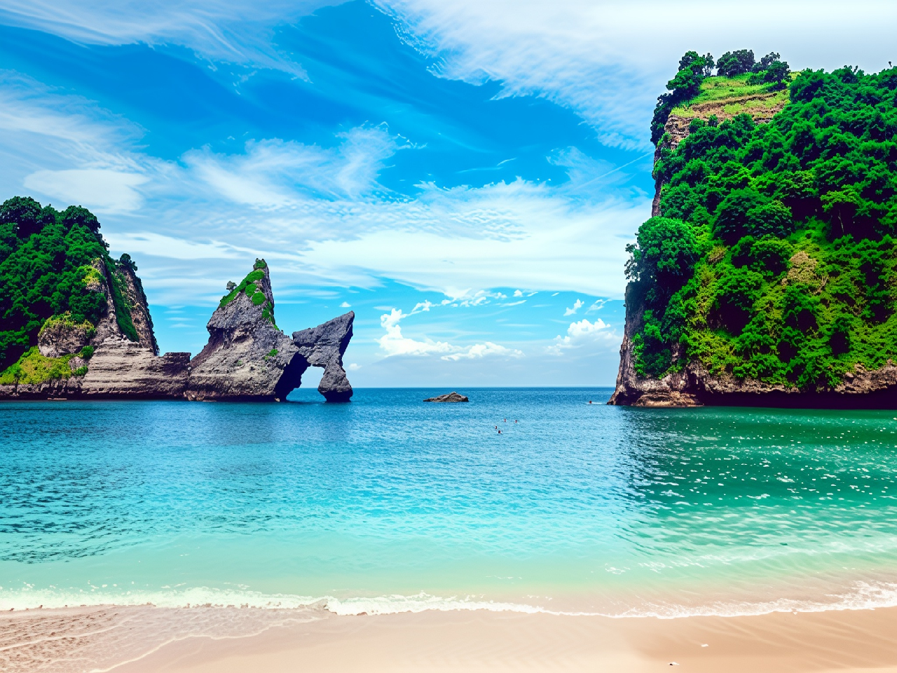 [バリ島発] ヌサ・ペニダ東部ツアー（専用車とココナッツ付き）