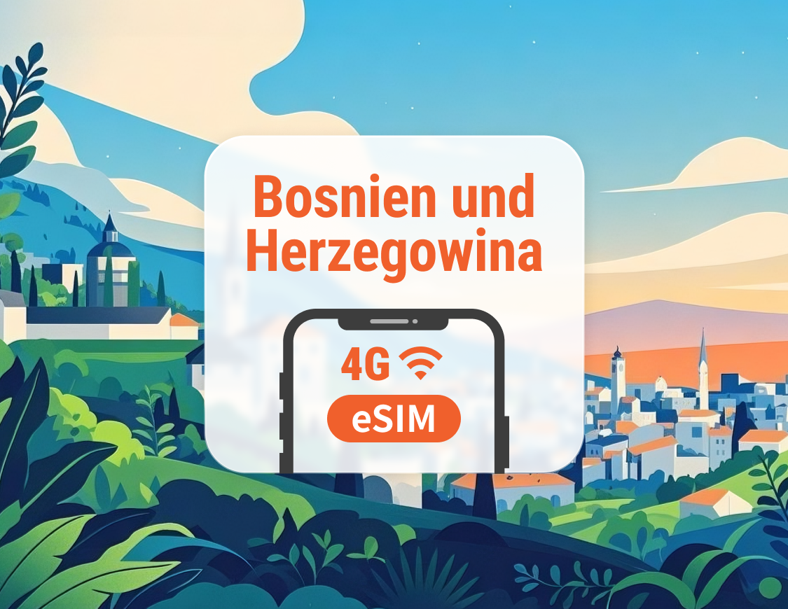 Bosnien und Herzegowina eSIM | ChatGPT & TikTok-Zugriff | 1–30 Tage | Sofortiger QR-Code