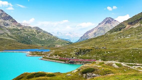 Swiss Alps and St. Moritz with Bernina Red Train Experience - Full-Day Tour